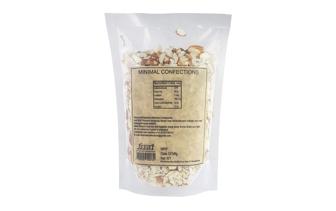 Minimal California Almonds Siced    Pack  200 grams